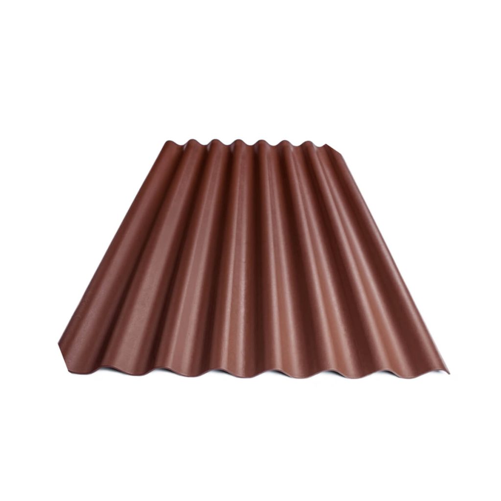 Värvitud eterniit laineplaat Eternit Agro kirsipunane 1750×1130 mm