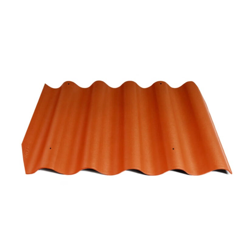 Värvitud eterniit laineplaat Eternit Gotika tellisepunane 585x920 mm