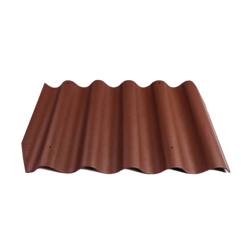 Värvitud eterniit laineplaat Eternit Gotika kirsipunane 585×920 mm