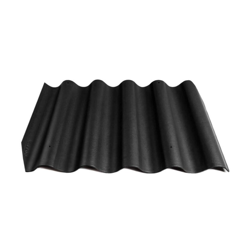 Värvitud eterniit laineplaat Eternit Gotika must 585×920 mm