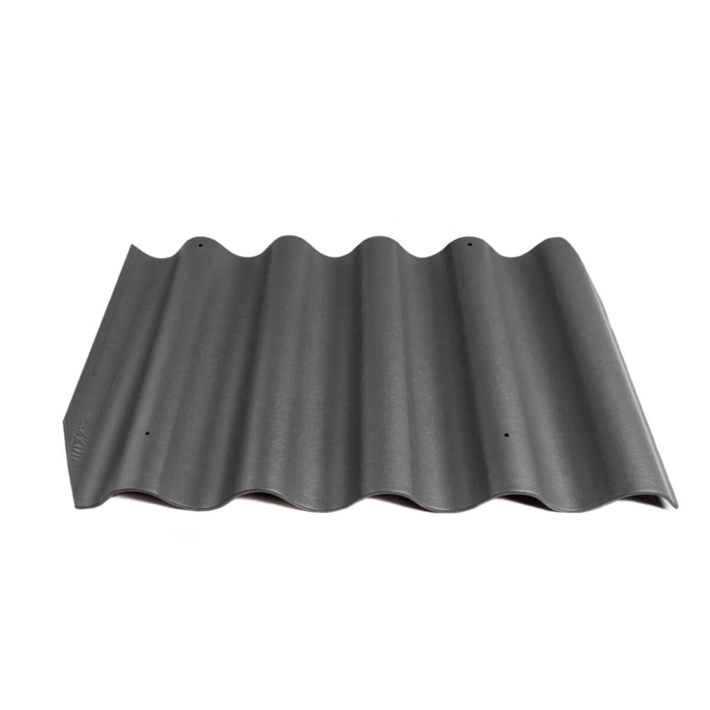 Värvitud eterniit laineplaat Eternit Gotika grafiit 585×920 mm