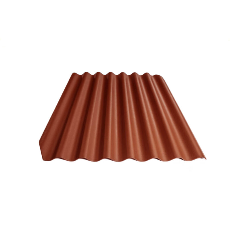 Värvitud eterniit laineplaat Eternit Klasika punane 1250×1130 mm