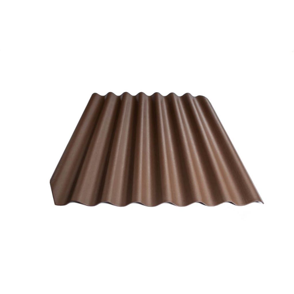 Värvitud eterniit laineplaat Eternit Klasika pruun 1250×1130 mm
