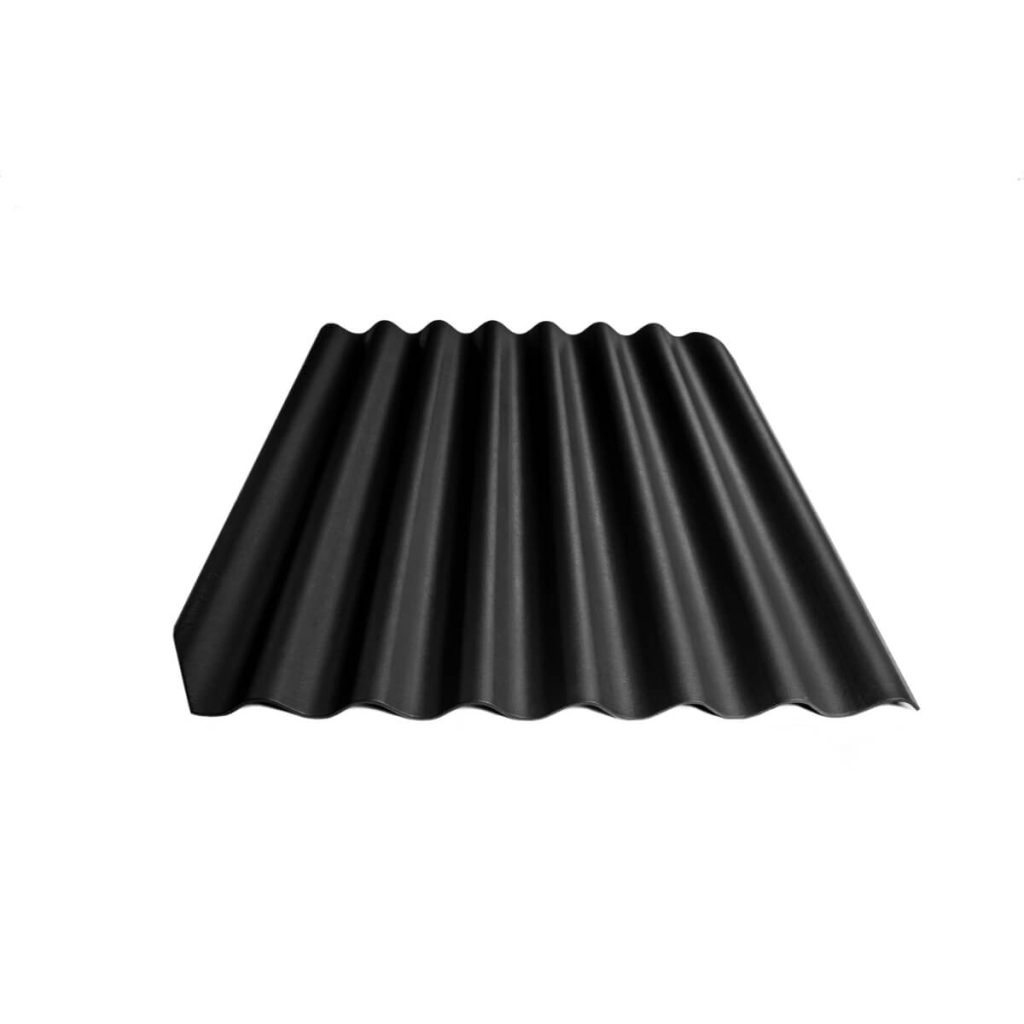 Värvitud eterniit laineplaat Eternit Klasika must 1250×1130 mm