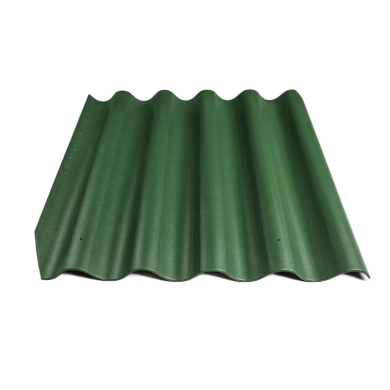 Värvitud eterniit laineplaat Eternit Villa roheline 875x920 mm