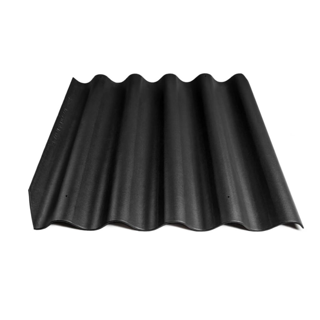 Värvitud eterniit laineplaat Eternit Villa must 875×920 mm