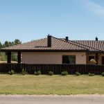 Värvitud eterniit laineplaat Eternit Gotika pruun 585×920 mm