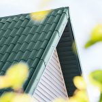 Värvitud eterniit laineplaat Eternit Gotika roheline 585×920 mm