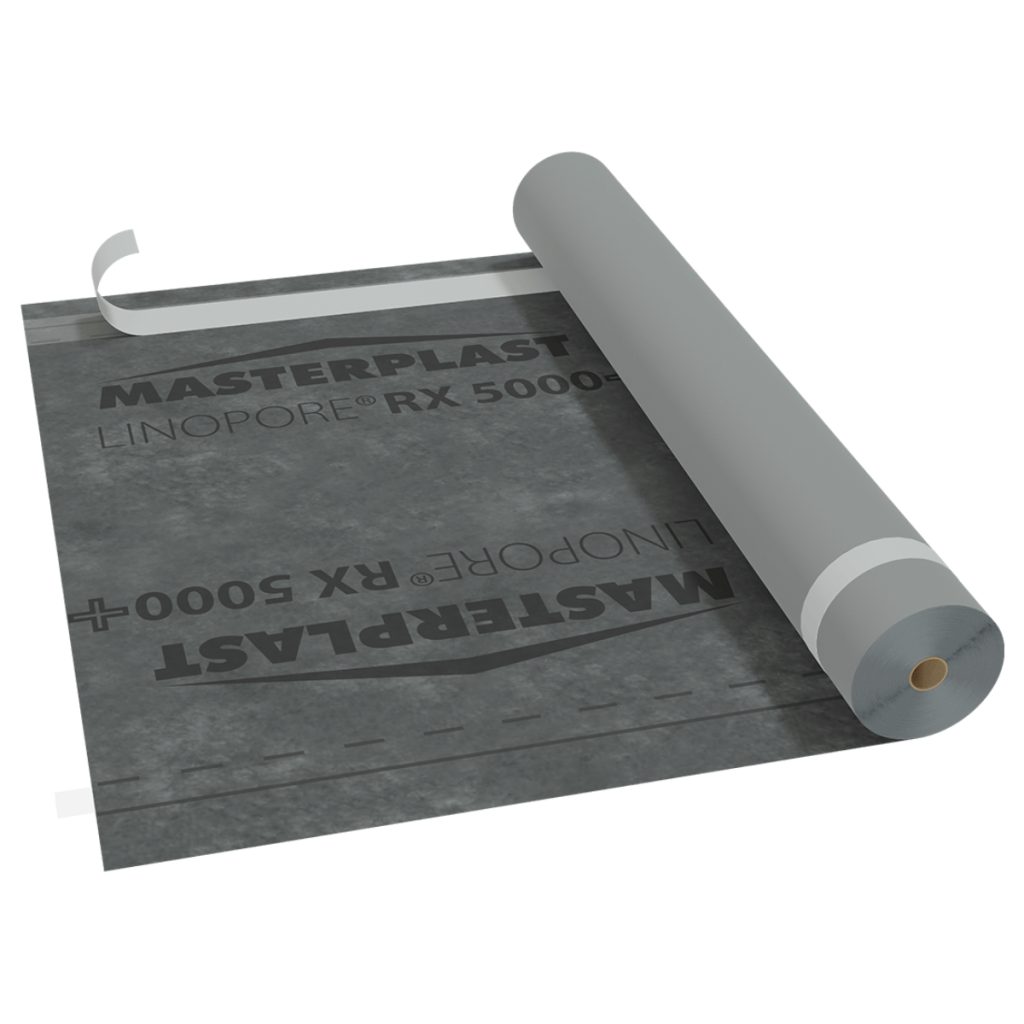 Hingav katuse aluskate kinnitusteibiga 130 g/m² Linopore RX 5000+