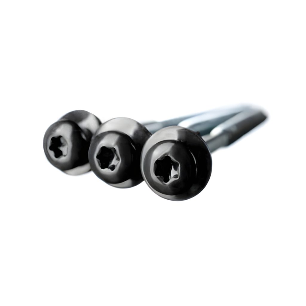 Isepuuriva otsaga Eternit laineplaadi kruvid 6,0 x 100 mm must, 100 tk