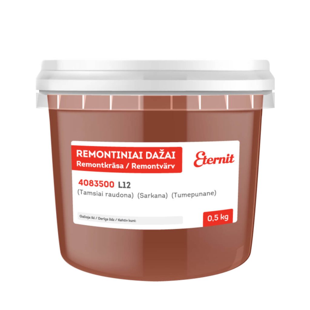 Parandusvärv Eternit tumepunane 0,5 kg